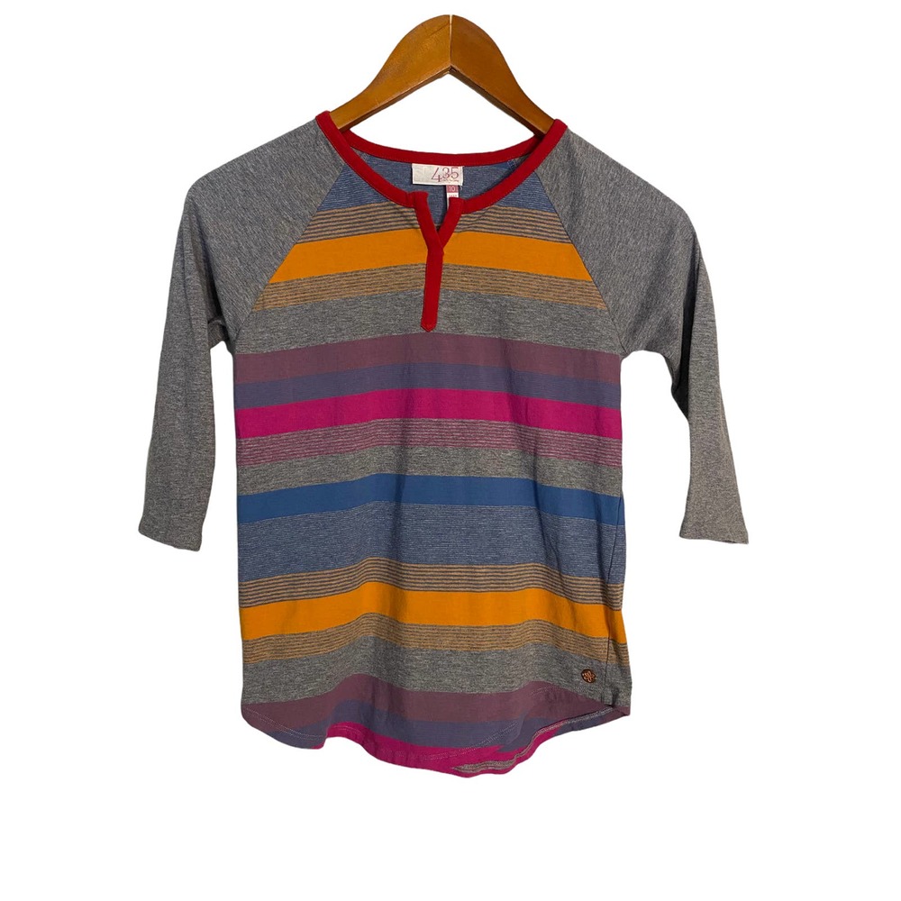 Matilda Jane Moments with You Explore the Exhibit Striped Raglan Tee siz…